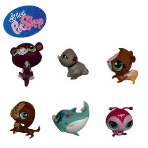 Littlest Pet Shop-6 Pets-Lot #3